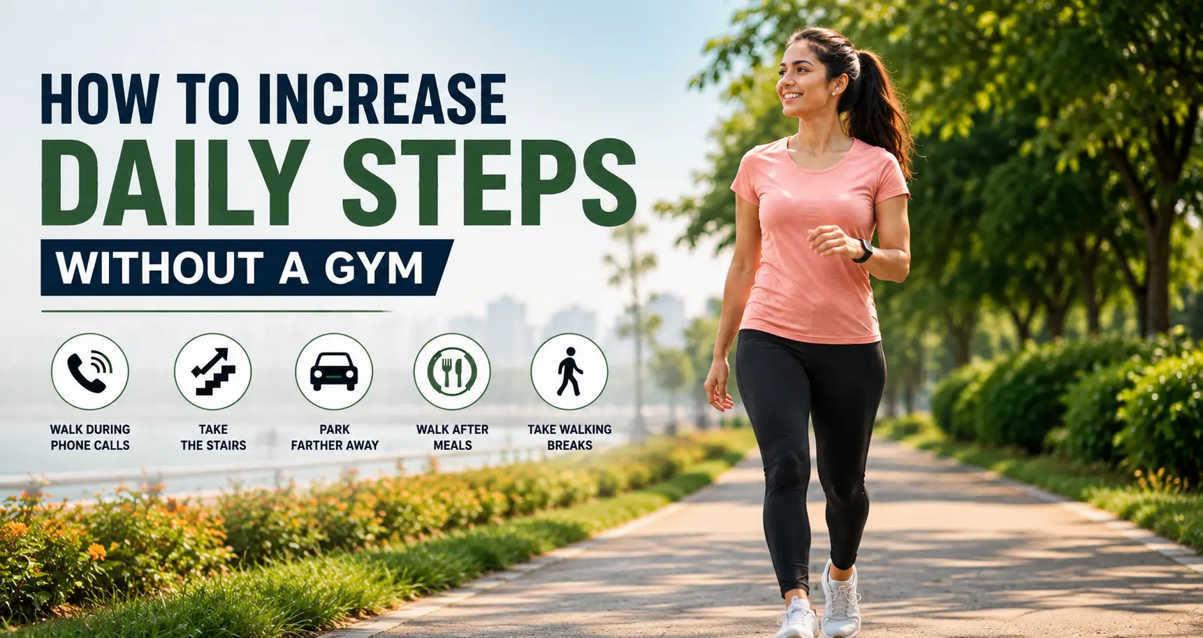 How to Increase Daily Steps Without a Gym by Infuse Your Life dot com