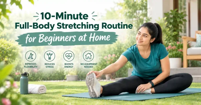 10-Minute Full-Body Stretching Routine for Beginners at Home by Infuse Ur Life Dot Com