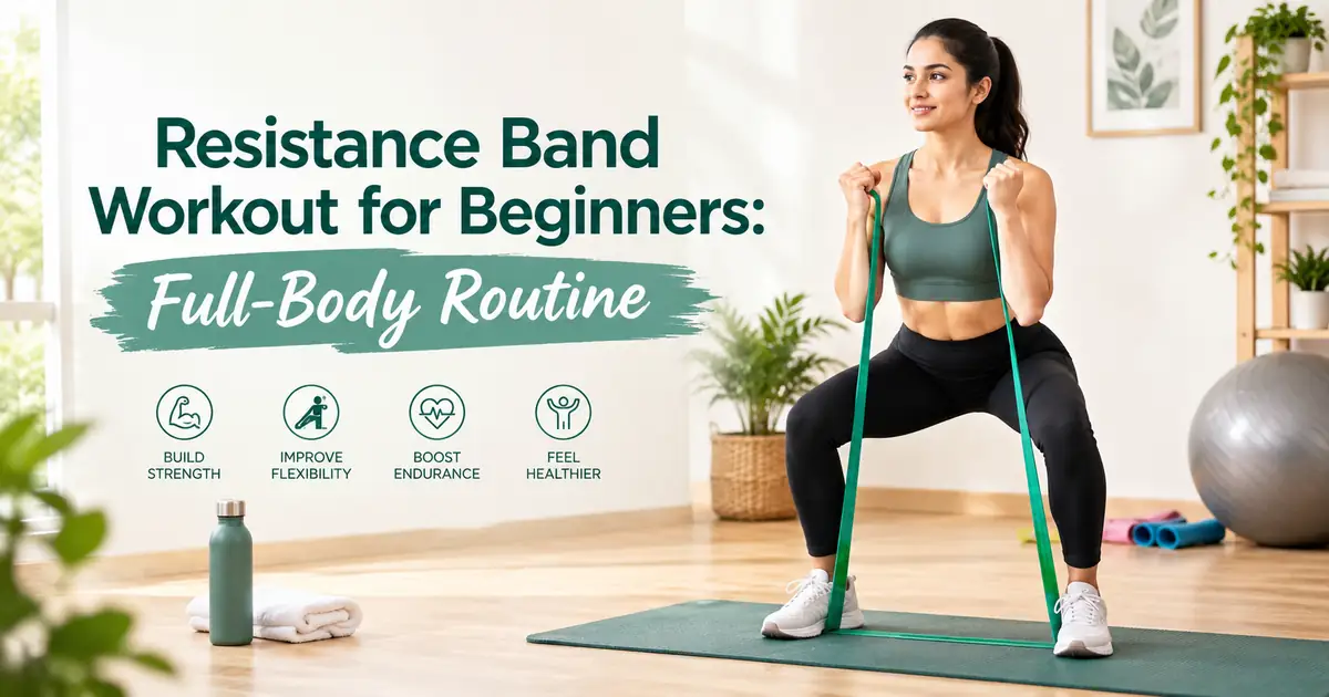 Resistance Band Workout for Beginners: Full-Body Routine 1 Resistance Band Workout for Beginners by Infuse ur life dot com