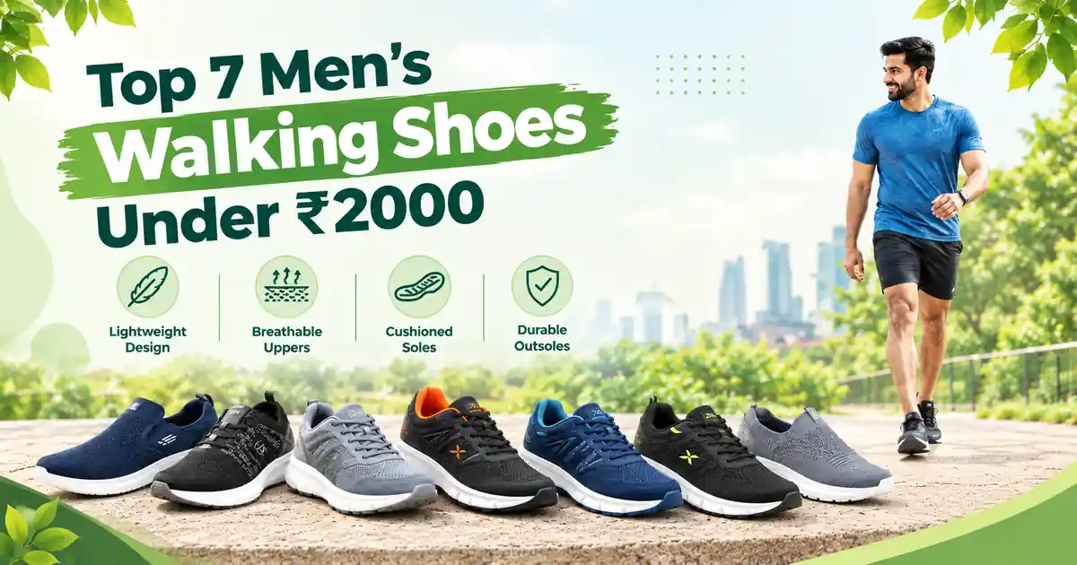 Top 7 men's walking shoes under ₹2000 for comfortable everyday walking